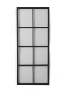 Skyvedør Cube Sort/Glass 900 mm